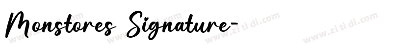 Monstores Signature字体转换